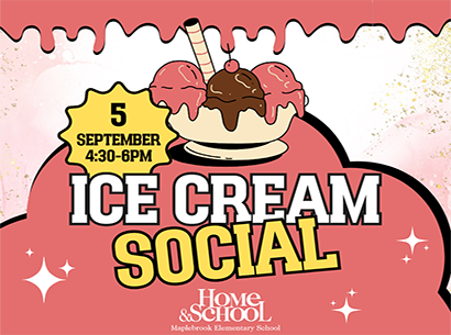  ice cream social graphic